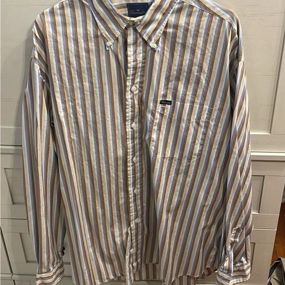 Faconnable Multicolor Striped Button-Down‎ Shirt